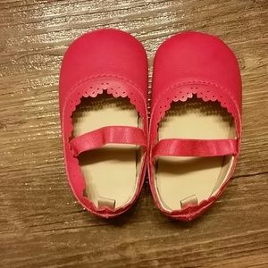 Hot Pink Baby Crib Shoes